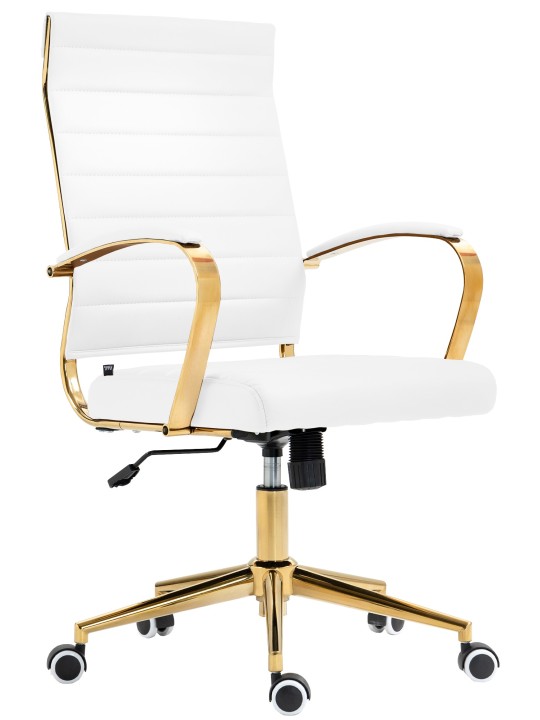 Havanna műbőr irodai szék, fehér