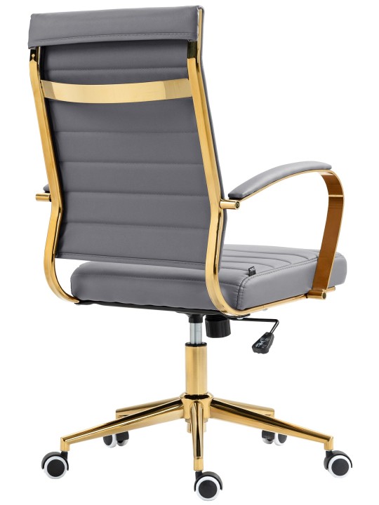 Havanna műbőr irodai szék, szürke