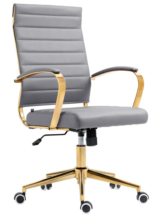 Havanna műbőr irodai szék, szürke