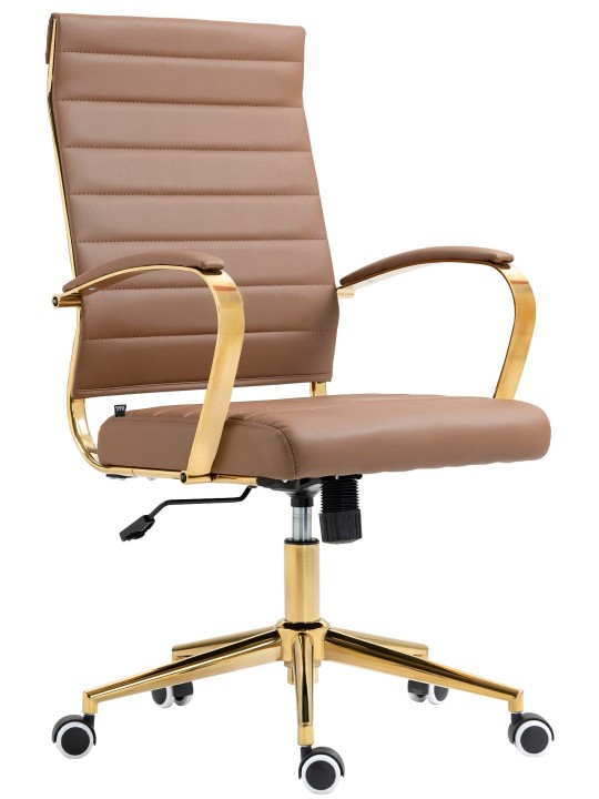 Havanna műbőr irodai szék, világosbarna