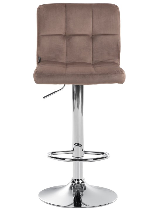 2 db bárszék szett Peru bársony króm, barna