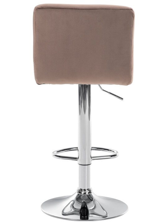 2 db bárszék szett Peru bársony króm, barna