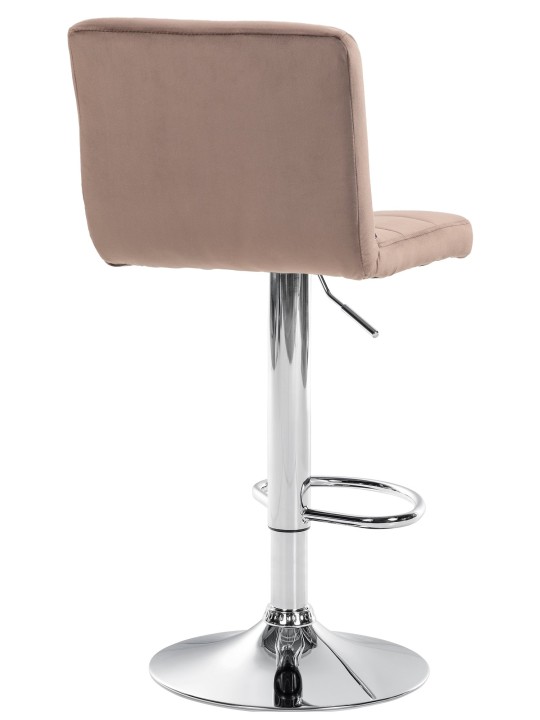 2 db bárszék szett Peru bársony króm, barna