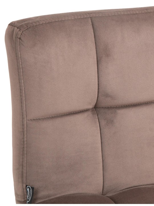 2 db bárszék szett Peru bársony króm, barna