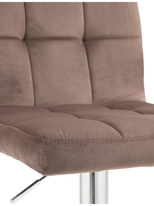 2 db bárszék szett Peru bársony króm, barna