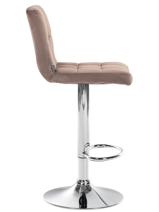 2 db bárszék szett Peru bársony króm, barna