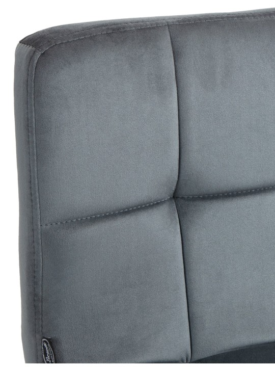 Peru bársony 2 db bárszék, sötétszürke