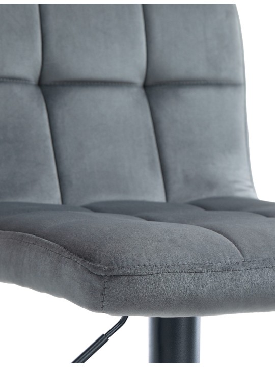 Peru bársony 2 db bárszék, sötétszürke