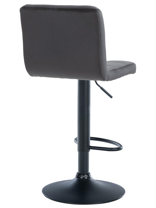 Peru bársony 2 db bárszék, fekete Peru bársony 2 db bárszék, fekete