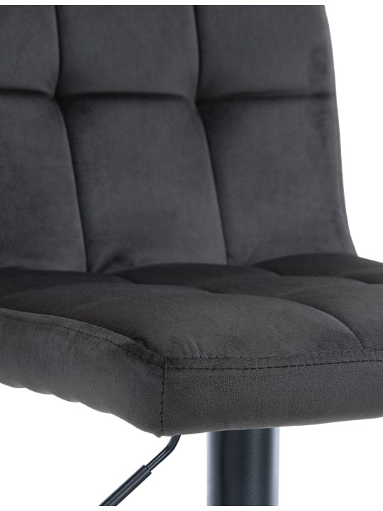 Peru bársony 2 db bárszék, fekete Peru bársony 2 db bárszék, fekete