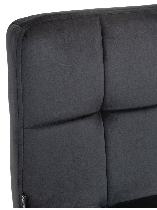 Peru bársony 2 db bárszék, fekete Peru bársony 2 db bárszék, fekete