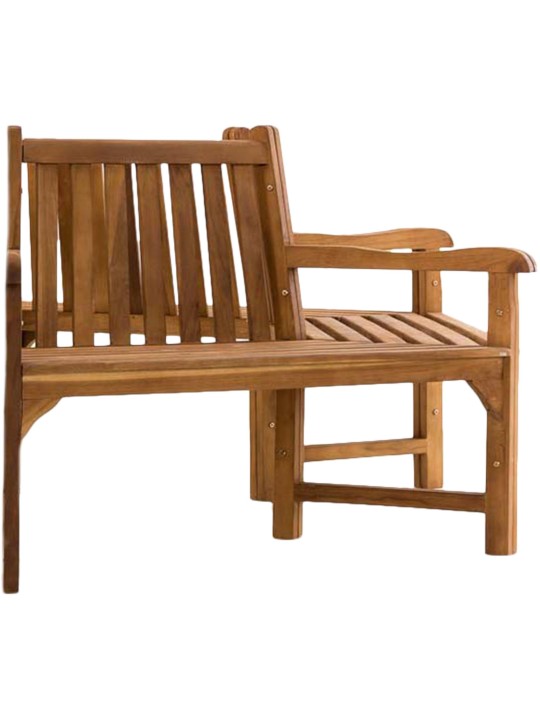 Kenna fapad félkör alakú kartámasszal 250 cm, teak