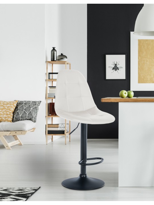 Bárszék Elmore műbőr B, fehér