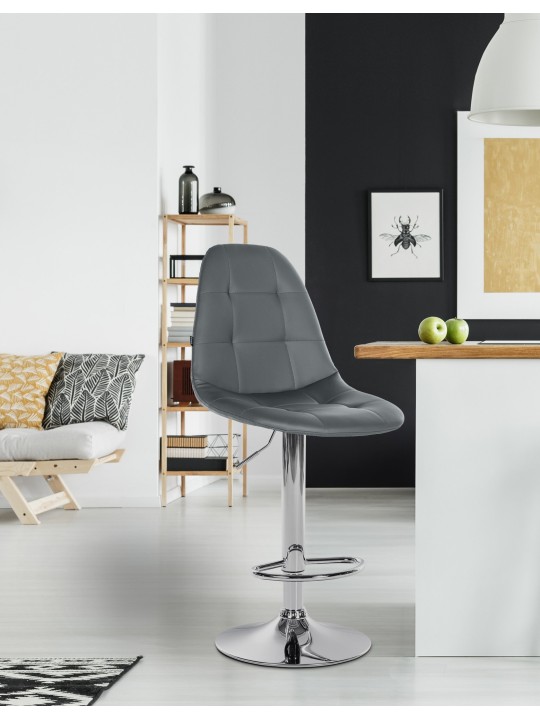 Bárszék Elmore műbőr C, szürke