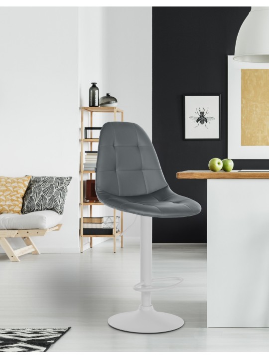 Bárszék Elmore műbőr W, szürke