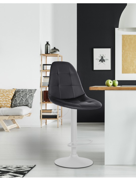 Bárszék Elmore műbőr W, fekete