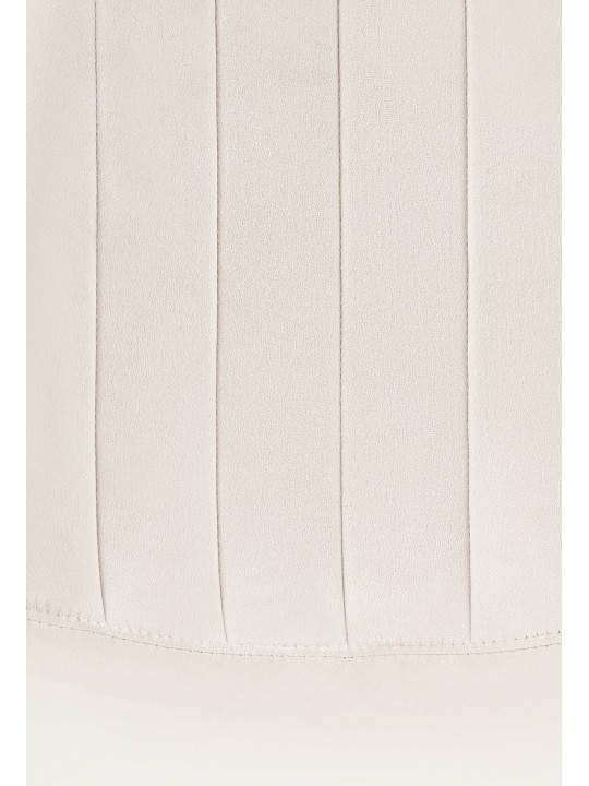 4 db Baxter bársony étkezőszék készlet, krémfehér