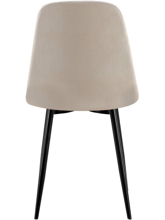 4 db Baxter bársony étkezőszék készlet, szürke