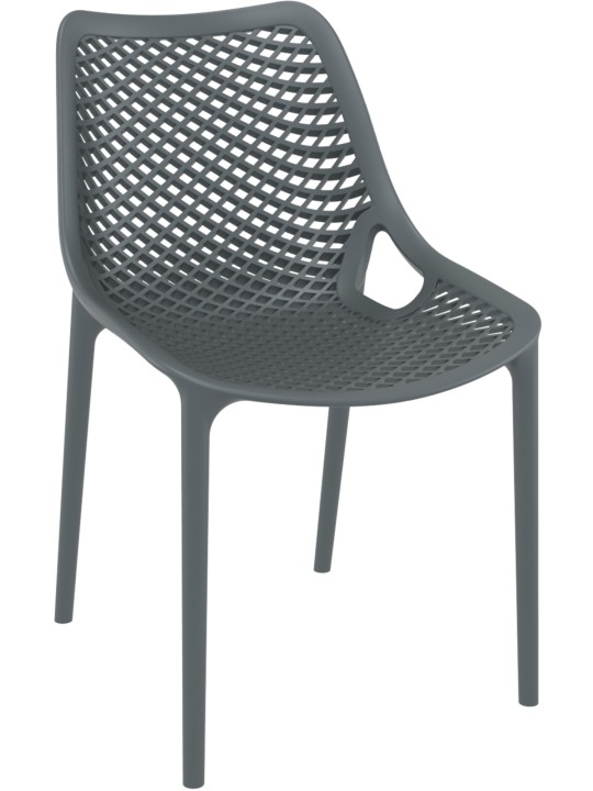 Levegő szék, sötétszürke