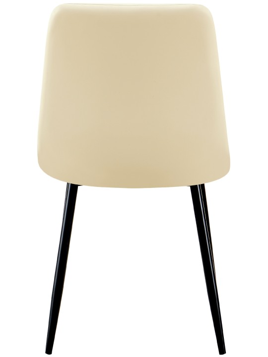 4 db Antibes műbőr étkezőszék szett, krém