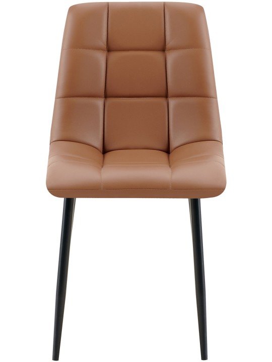 4 db Antibes műbőr étkezőszék szett, sötétbarna