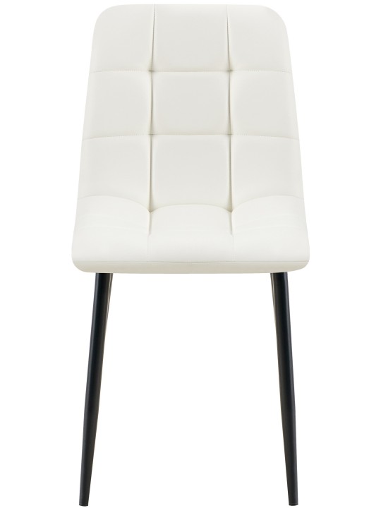 4 db Antibes műbőr étkezőszék szett, fehér