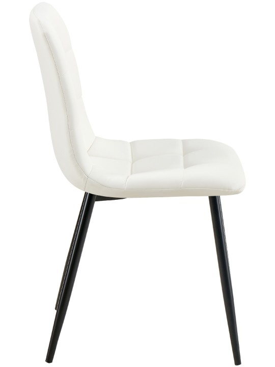 4 db Antibes műbőr étkezőszék szett, fehér