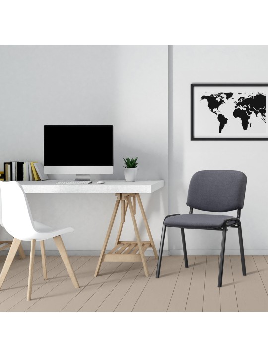 Látogatószék Ken szövet, szürke