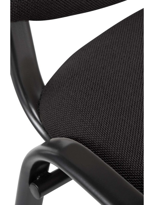 Látogatószék Ken szövet, fekete