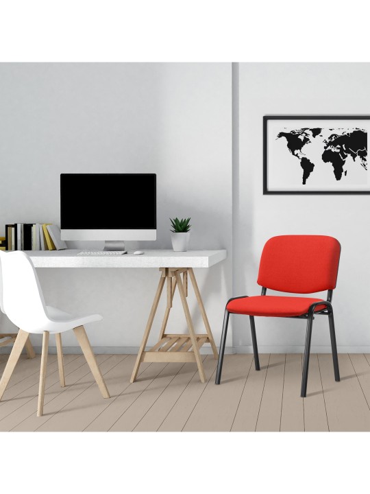 Látogatószék Ken szövet, piros