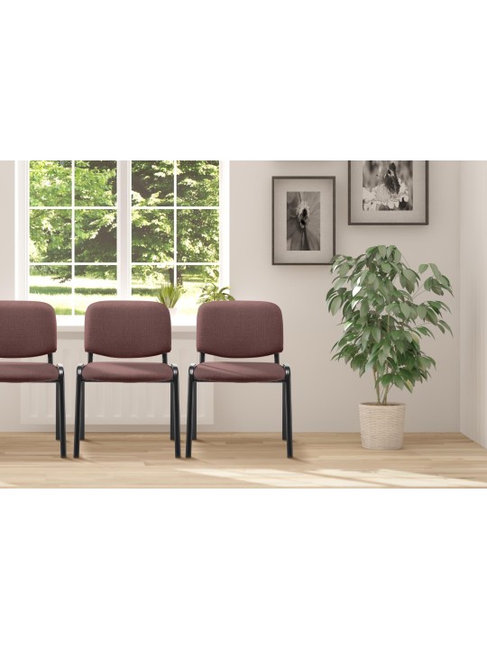 Látogatószék Ken szövet, barna