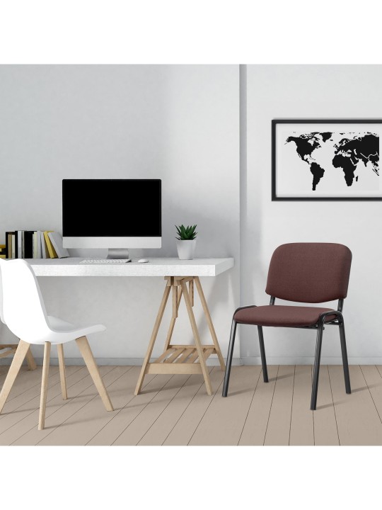 Látogatószék Ken szövet, barna