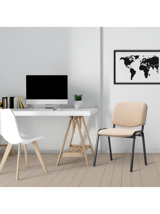 Látogatószék Ken szövet, krém