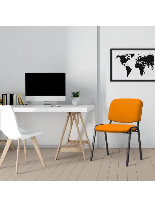 Látogatószék Ken szövet, narancs