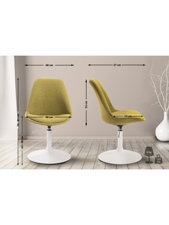 Szék Maverick W anyagból, zöld