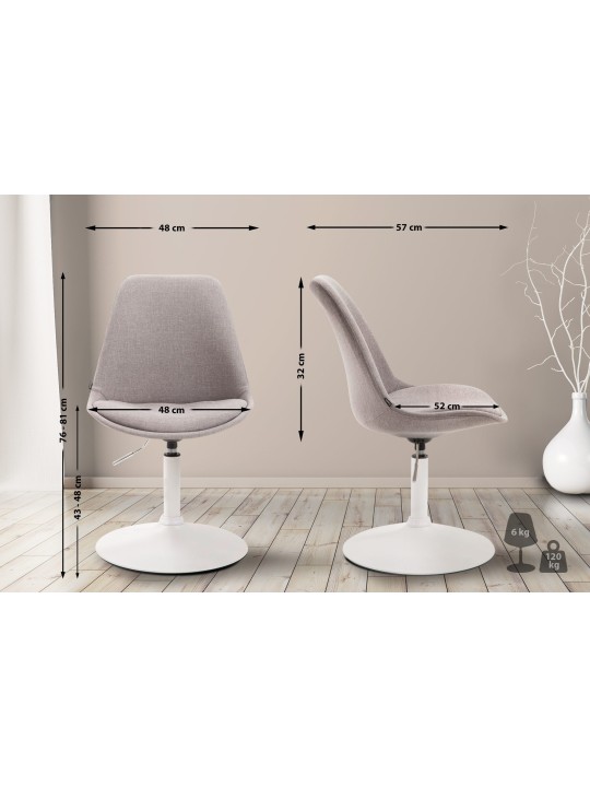 Szék Maverick W anyagból, szürke