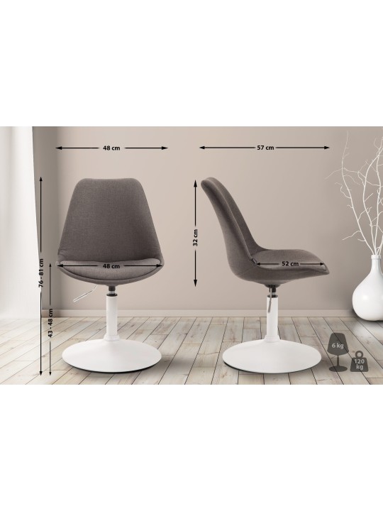 Szék Maverick W anyagból, sötétszürke Szék Maverick W anyagból, sötétszürke