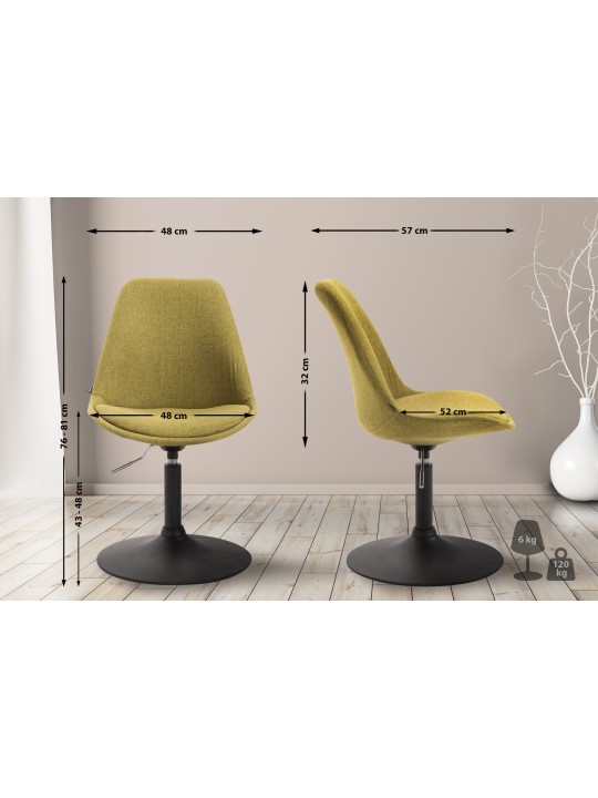 Szék Maverick B szövet, zöld