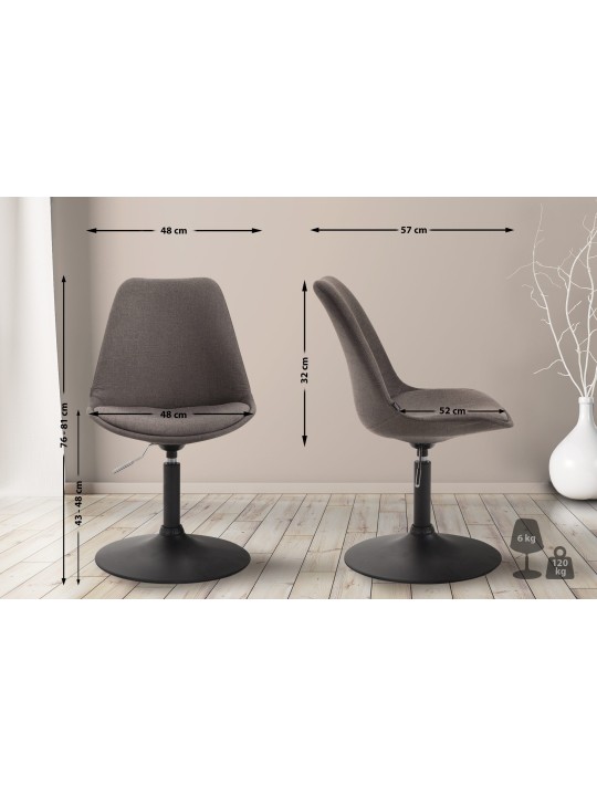 Szék Maverick B szövet, sötétszürke Szék Maverick B szövet, sötétszürke