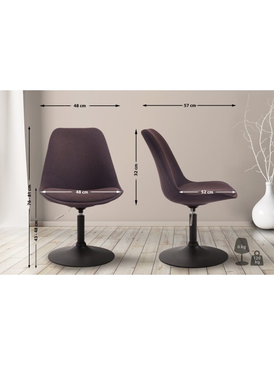 Szék Maverick B szövet, barna