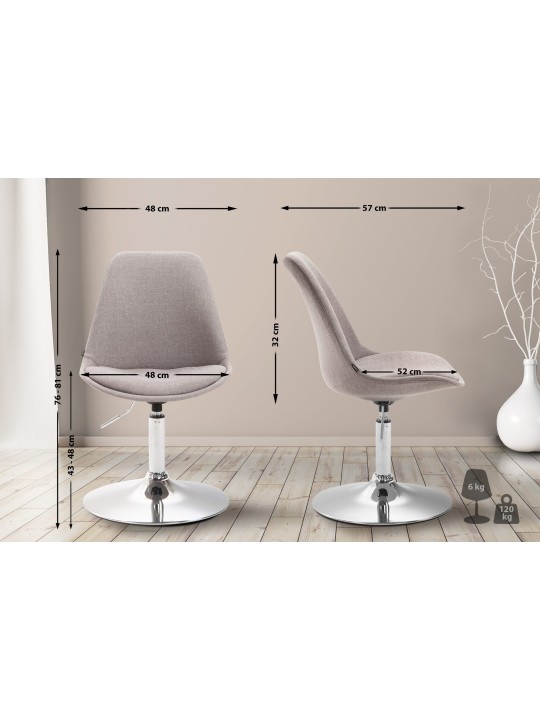 Szék Maverick C szövet, szürke