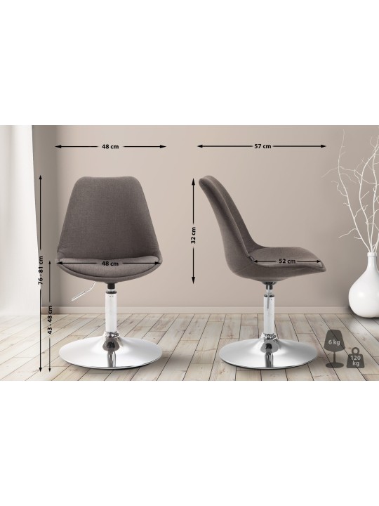 Szék Maverick C szövet, sötétszürke Szék Maverick C szövet, sötétszürke