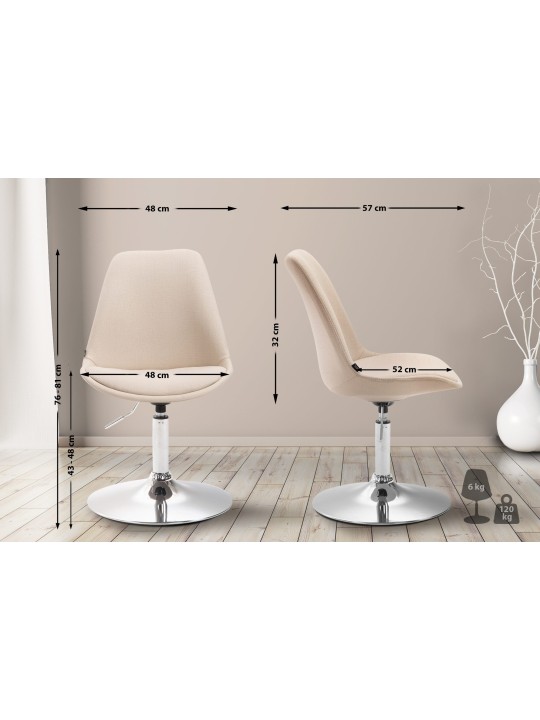 Szék Maverick C szövet, krém