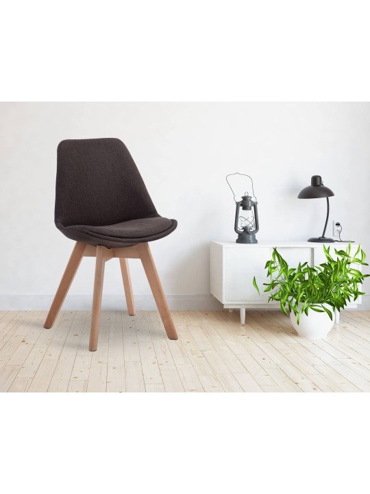 Látogatószék Borneo V2 Natura szövet, sötétszürke