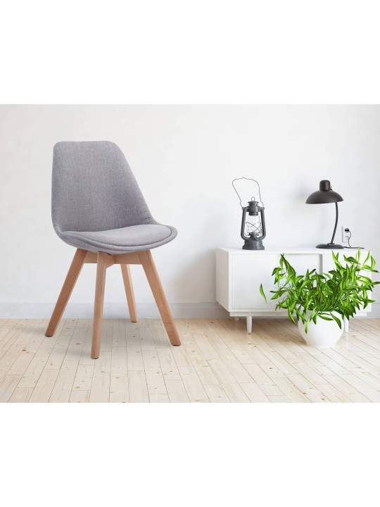 Látogatószék Borneo V2 Natura szövet, szürke