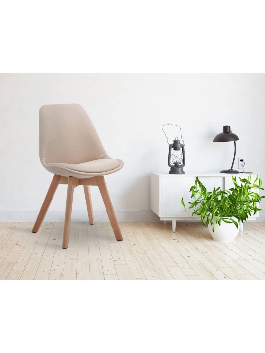 Látogatószék Borneo V2 Natura szövet, krém