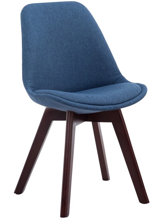 Látogatószék Borneo V2 dió szövet, kék
