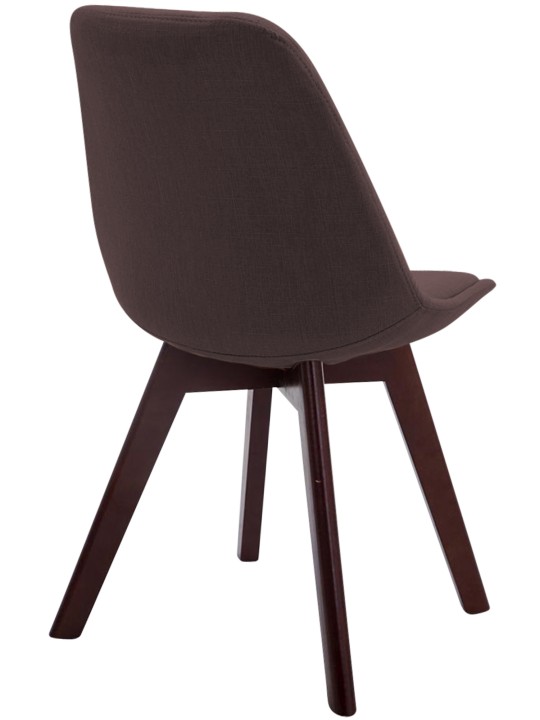 Látogatószék Borneo V2 dió szövet, barna