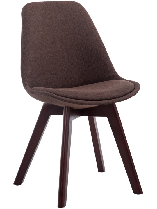 Látogatószék Borneo V2 dió szövet, barna