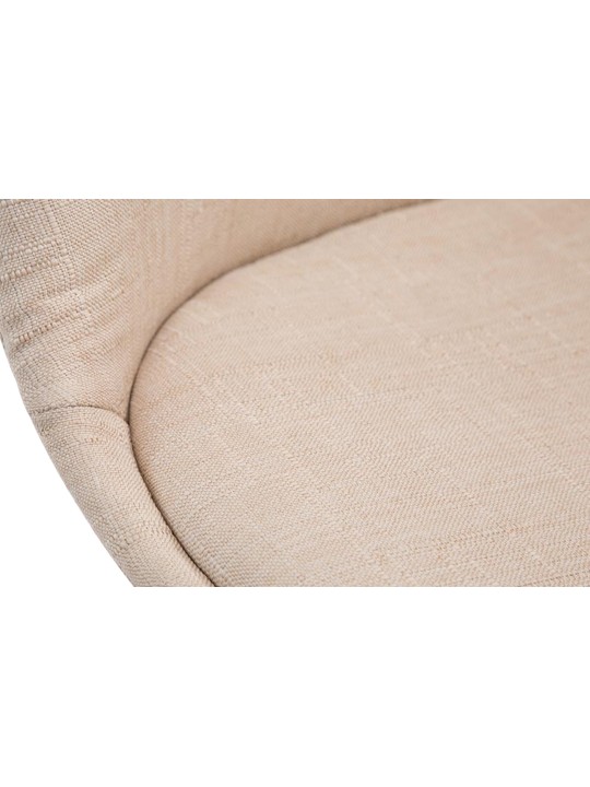 Látogatószék Borneo V2 dió szövet, krém